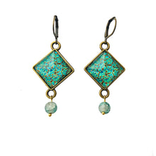Load image into Gallery viewer, Hanging Earrings with Bead - Shirkha Naqashi Kashmir