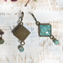 Load image into Gallery viewer, Hanging Earrings with Bead - Shirkha Naqashi Kashmir