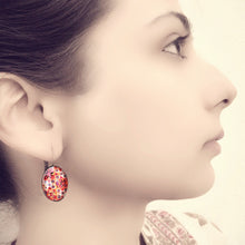 Load image into Gallery viewer, 18 mm Oval Lever Back - Mirror work, Gujarat