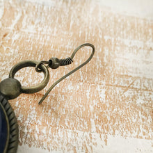 Load image into Gallery viewer, Balis with semiprecious stone - Ajrakh Kutch, Gujarat