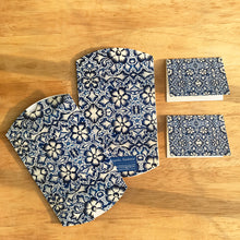 Load image into Gallery viewer, Gift Pouch Set Of 2 With Gift Tags - Naqashi Kashmir Blue