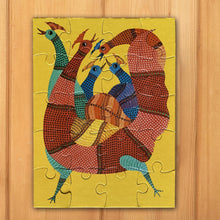 Load image into Gallery viewer, Jigsaw Puzzle 20 Pieces  - Gond Hen and Rooster
