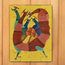 Load image into Gallery viewer, Jigsaw Puzzle 20 Pieces - Gond Hen and Rooster