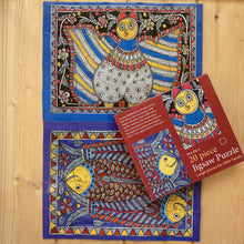 Load image into Gallery viewer, Jigsaw Puzzle 20 Pieces - Madhubani Owl and Fish