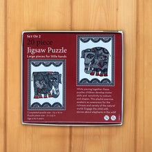 Load image into Gallery viewer, Jigsaw Puzzle 20 Pieces - Madhubani Elephants