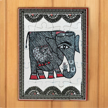 Load image into Gallery viewer, Jigsaw Puzzle 20 Pieces - Madhubani Elephants