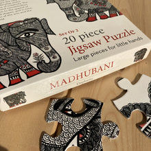 Load image into Gallery viewer, Jigsaw Puzzle 20 Pieces - Madhubani Elephants