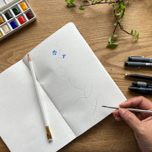 Load image into Gallery viewer, Notebook A5 - Lambadi Emroidery Blue