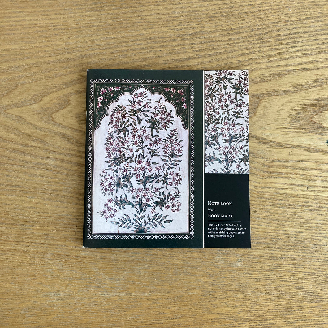 Notebook with Bookmark - Hawa Mahal-Door,Floral