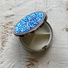 Load image into Gallery viewer, Pill Box Round - Blue Pottery