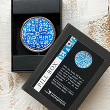 Load image into Gallery viewer, Pill Box Round - Blue Pottery