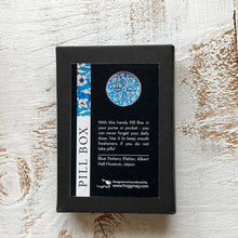 Load image into Gallery viewer, Pill Box Round - Blue Pottery