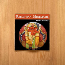 Load image into Gallery viewer, Fridge Magnet Round - Ganesha Red