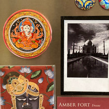 Load image into Gallery viewer, Fridge Magnet Round - Ganesh Pata