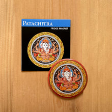 Load image into Gallery viewer, Fridge Magnet Round - Ganesh Pata