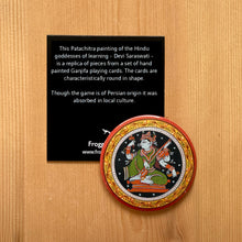 Load image into Gallery viewer, Fridge Magnet Round - Saraswati Patachitra