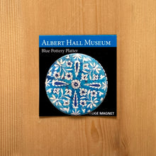 Load image into Gallery viewer, Fridge Magnet Round - Blue Pottery