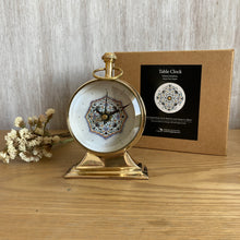 Load image into Gallery viewer, Table Clock - Painted Medallion
