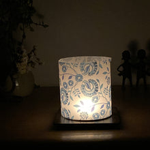 Load image into Gallery viewer, Tea Light Lamp with Stand - Chintz, Blue