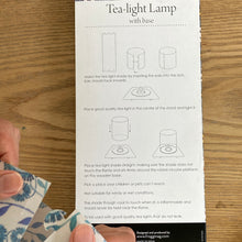 Load image into Gallery viewer, Tea Light Lamp with Stand - Chintz, Blue