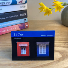Load image into Gallery viewer, Magnetic Bookmarks set of 2 - Goa Window Blue Red