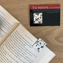 Load image into Gallery viewer, Magnetic Bookmarks set of 2 - Taj Mahal Inlay Work - Red