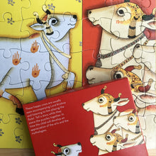 Load image into Gallery viewer, Jigsaw Puzzle 20 Pieces - Pichwai Cows