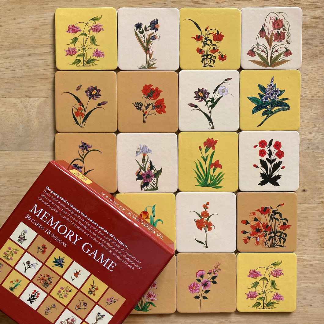 Memory Game - Mughal Miniature Flowers