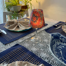Load image into Gallery viewer, Wine Glass Shade - Aari Carpet, Details, Kashmir