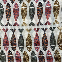 Load image into Gallery viewer, Infinity Scarf Chanderi - Fish Ajrakh