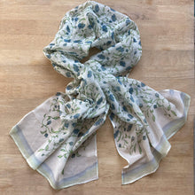 Load image into Gallery viewer, Scarf Chanderi - Himalayan, Wild Flowers