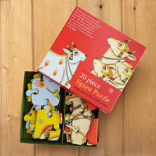 Load image into Gallery viewer, Jigsaw Puzzle 20 Pieces - Pichwai Cows