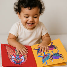 Load image into Gallery viewer, Cloth Book - Gond Animal Kingdom
