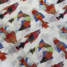 Load image into Gallery viewer, Scarf Chanderi - Fish Gond
