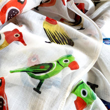 Load image into Gallery viewer, Scarf Chanderi - Varanasi Birds
