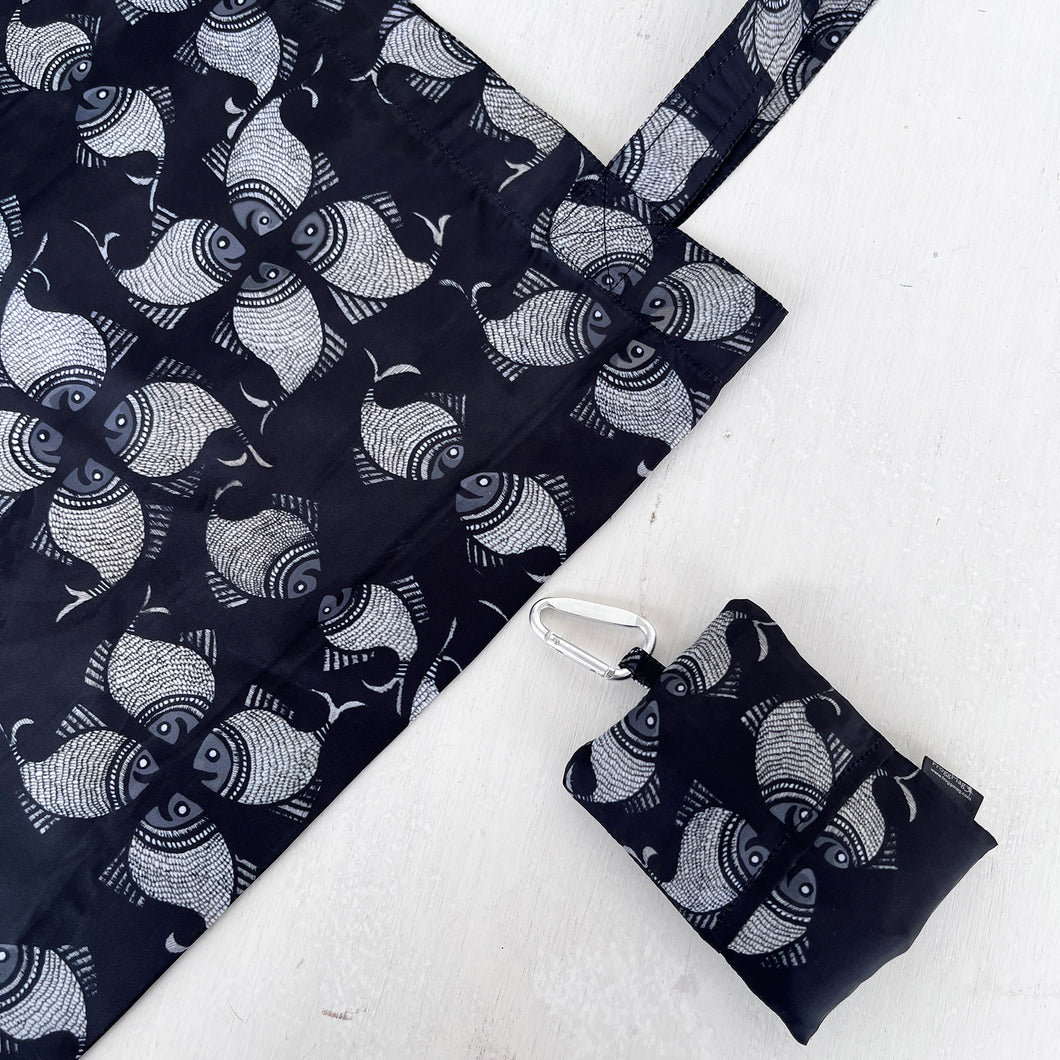 Folding Bag - Madhubani Fish