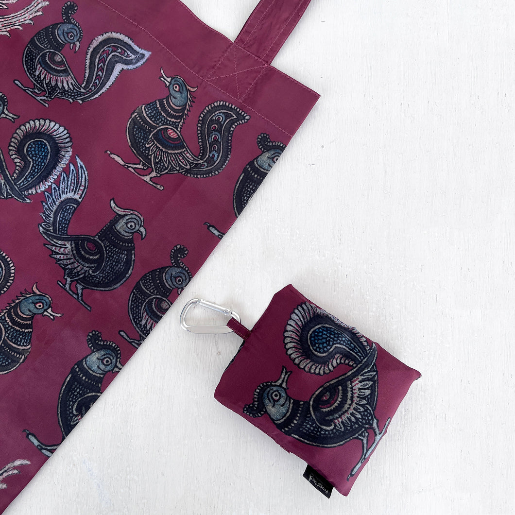 Folding Bag - Kalamkari Birds