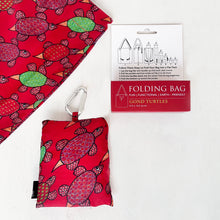 Load image into Gallery viewer, Folding Bag - Gond Turtles
