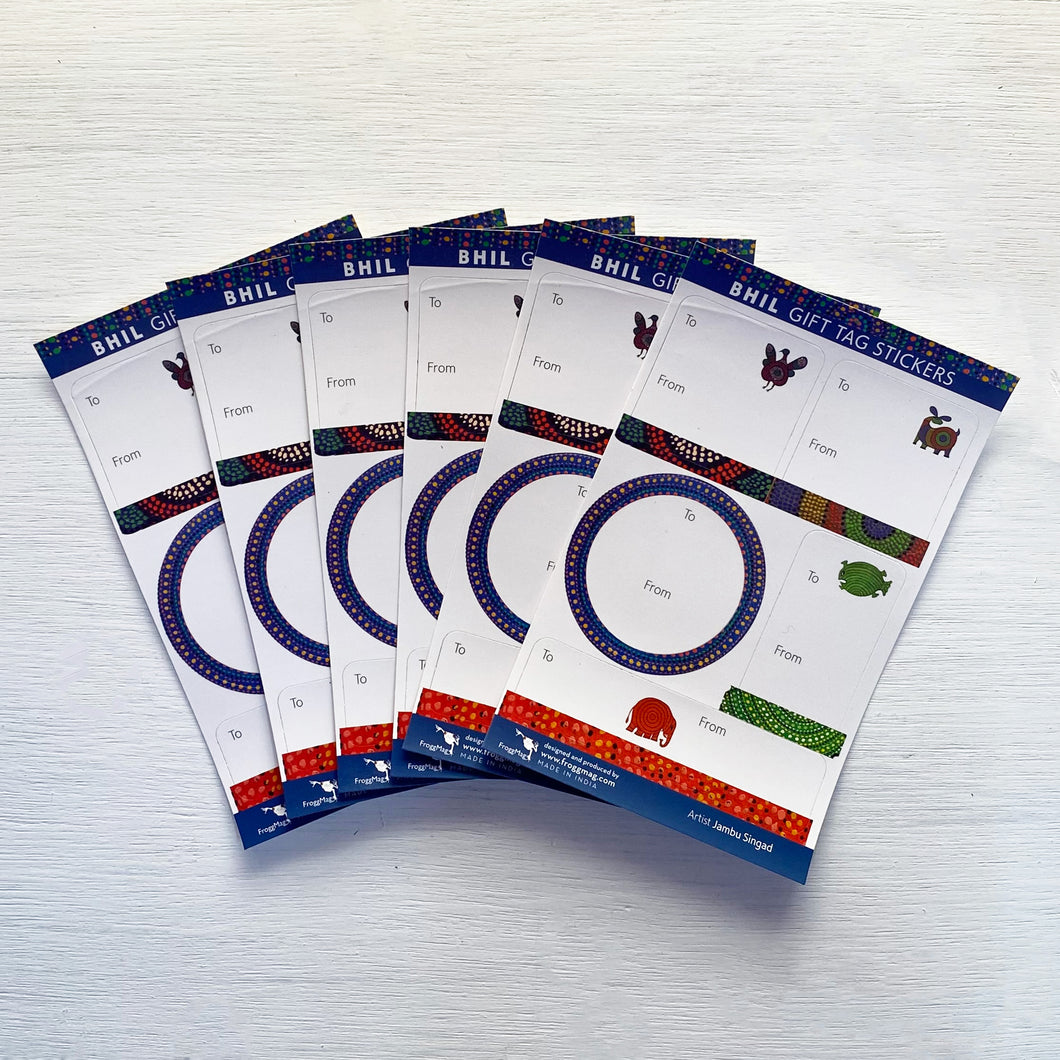 Gift Tag Stickers set of 6 - Naqashi