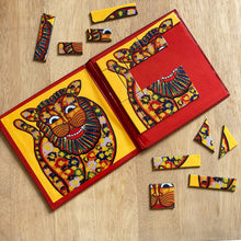 Load image into Gallery viewer, Magnetic Puzzle - Kalighat Pat Lion
