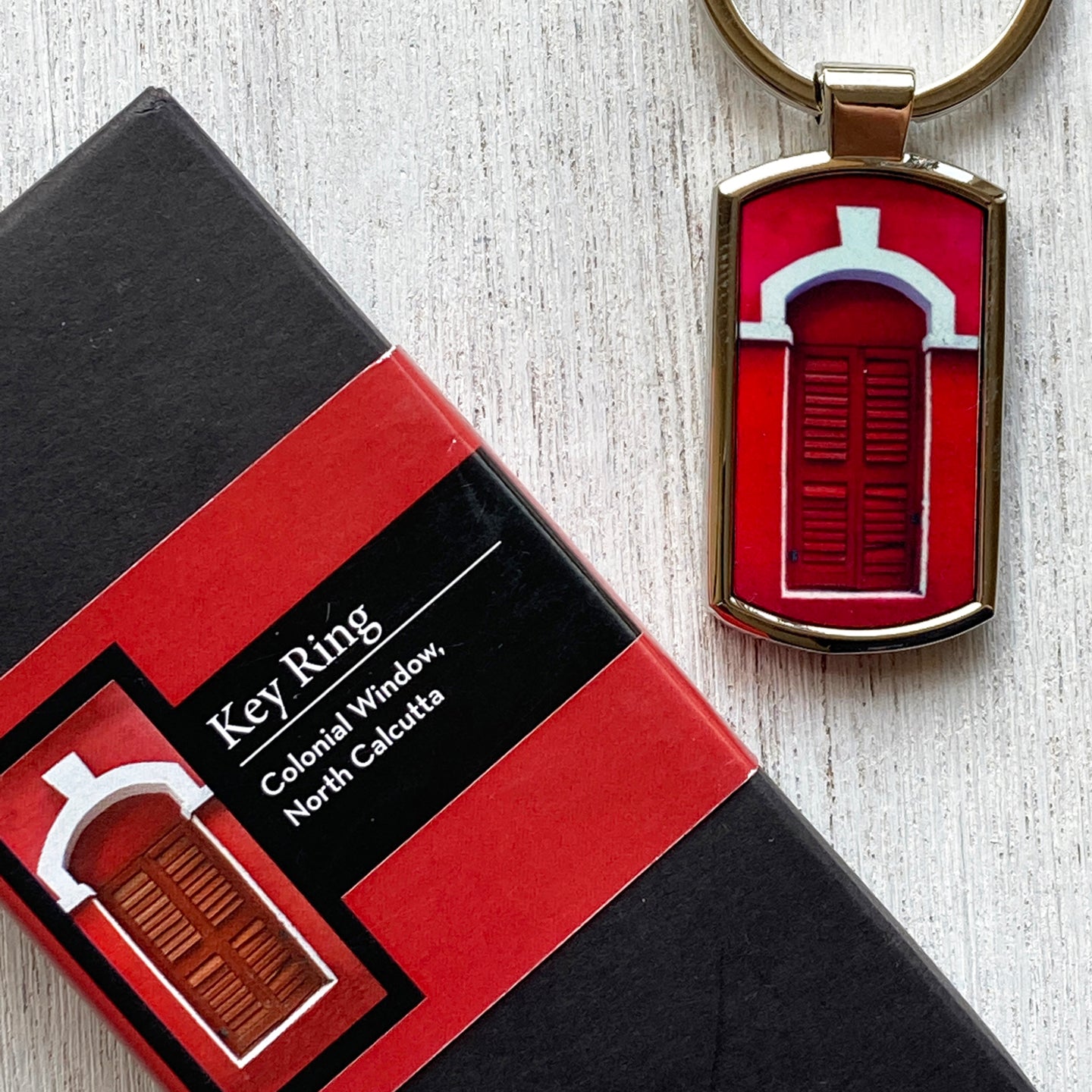 Key Ring Rectangle - Kolkata Windows – Froggmag