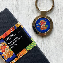 Load image into Gallery viewer, Key Ring Round - Ganesh

