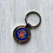 Load image into Gallery viewer, Key Ring Round - Ganesh
