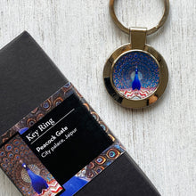 Load image into Gallery viewer, Key Ring Round - Peacock
