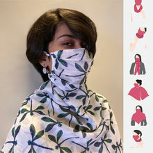 Load image into Gallery viewer, Mask Scarf - Dragonfly
