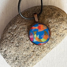Load image into Gallery viewer, Art Pendants 25 mm - Gond - Fish
