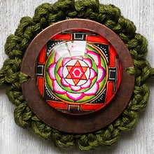 Load image into Gallery viewer, Rakhi - Mandala - Crochet - Green
