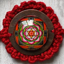 Load image into Gallery viewer, Rakhi - Mandala - Crochet - Red
