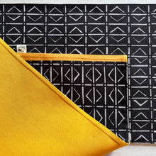 Load image into Gallery viewer, Table Runner - Mandana - with Yellow Border 58 X 12 in
