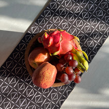 Load image into Gallery viewer, Table Runner - Mandana - with Yellow Border 58 X 12 in
